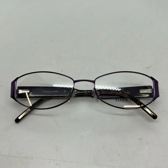 Ellen Tracy Madrid Eyeglasses Frames.RXable Plum and Leopard. NWT main image 4